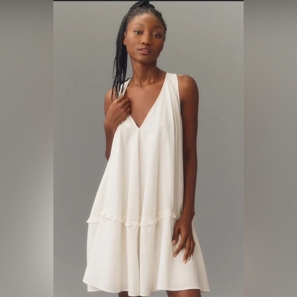 Anthropologie swing tunic dress mini summer dress